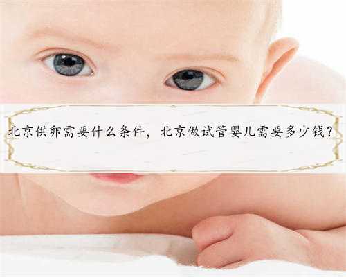 北京供卵需要什么条件，北京做试管婴儿需要多少钱？